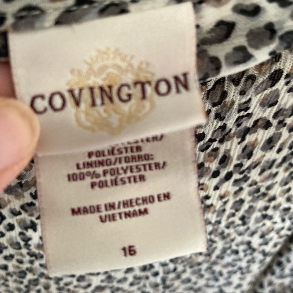 Really comfy sheer cheetah print long skirt size 16 - Picture 3 of 3